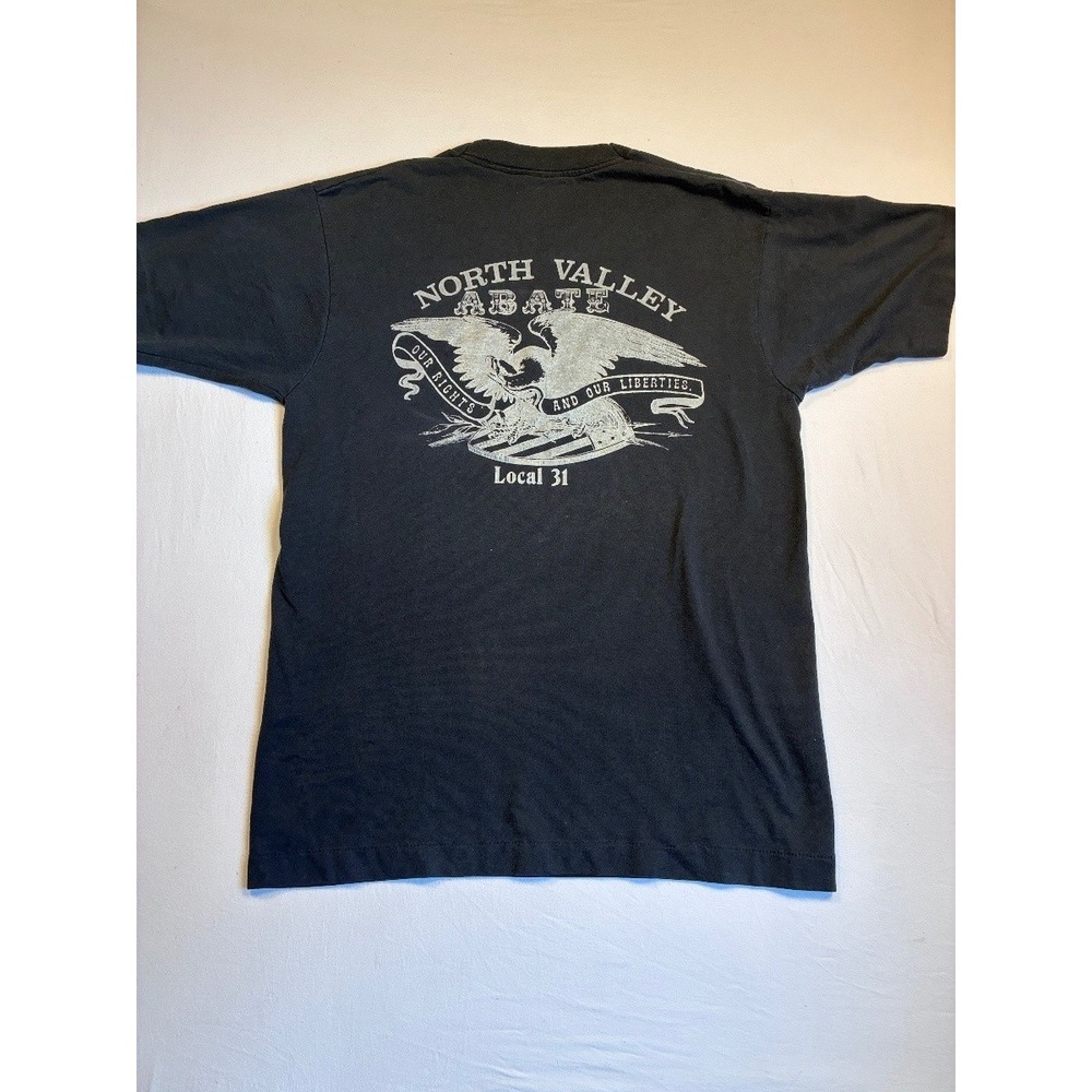 Vintage Screen Stars Best North Valley Eagle Biker T Shirt L Single Stitch USA
